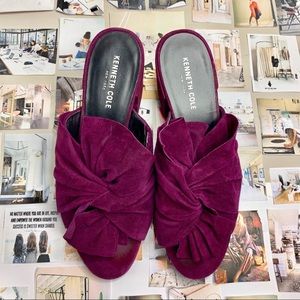 Kenneth Cole Bow Slide Block Heels